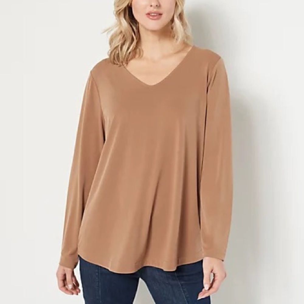 Susan Graver Modern Essentials Petite Liquid Knit Tunic
